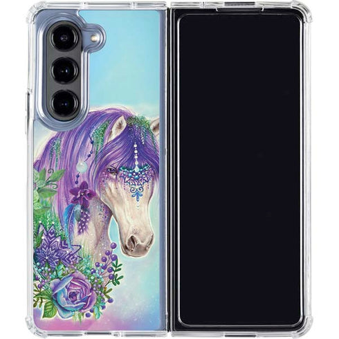 Fantasty Horse by Sheena Pike Galaxy Z Fold5 5G Clear Case